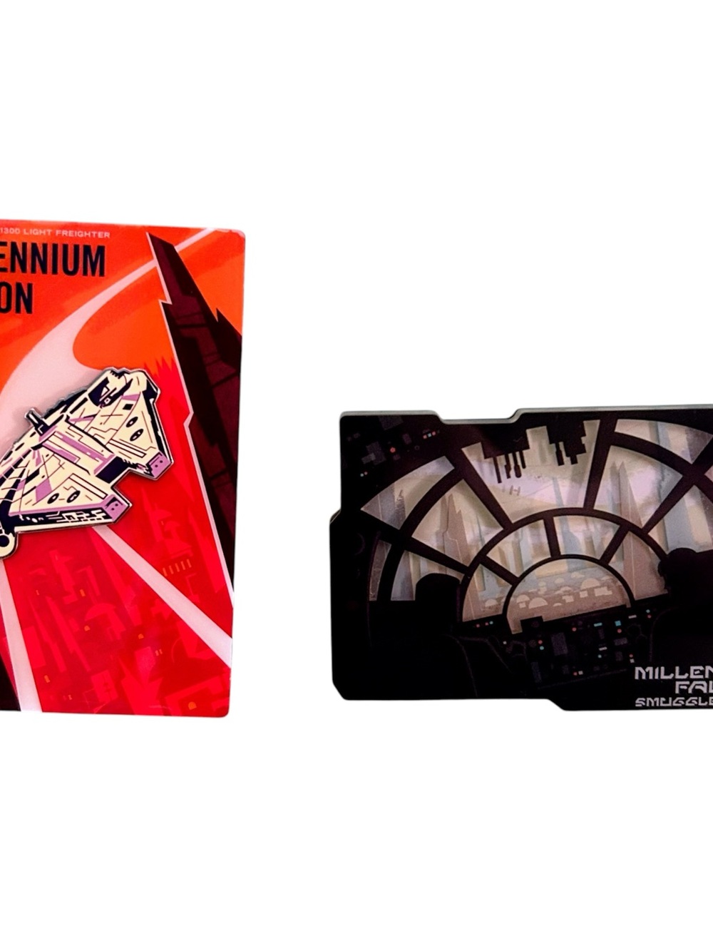 Set Of Two Disney’s Star Wars Galaxy’s Edge Millennium Falcon Magnets